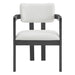 Portland Arm Chair with Snow White Fabric in Black (2 Per Carton) - Jack’s Furniture and More (Laredo, TX)