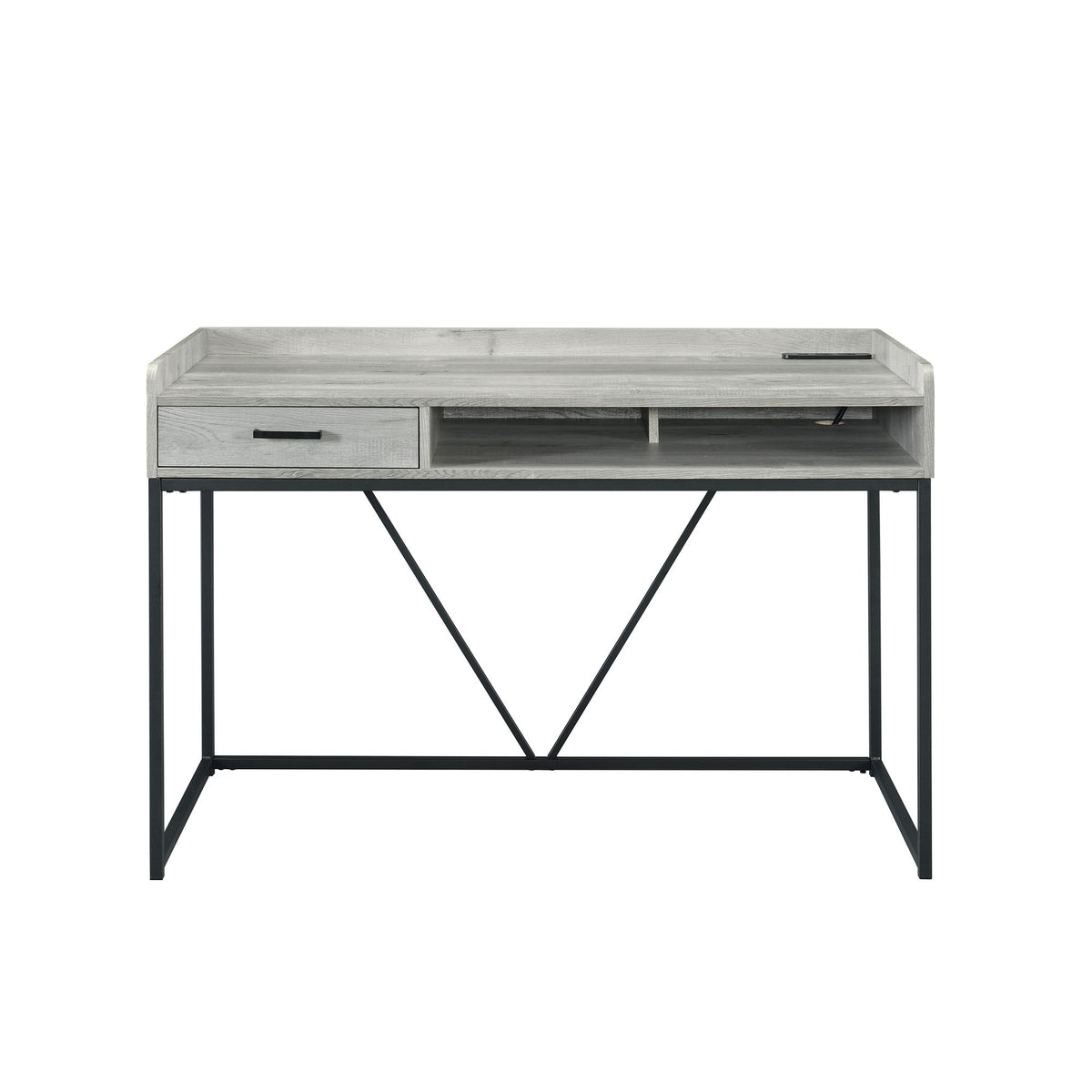 Preston Desk - Grey - Jack’s Furniture and More (Laredo, TX)