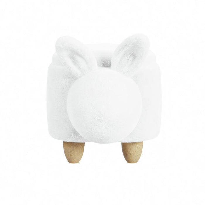 Rabbit Storage Stool in White - Jack’s Furniture and More (Laredo, TX)