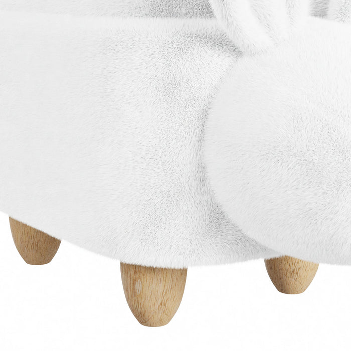 Rabbit Storage Stool in White - Jack’s Furniture and More (Laredo, TX)