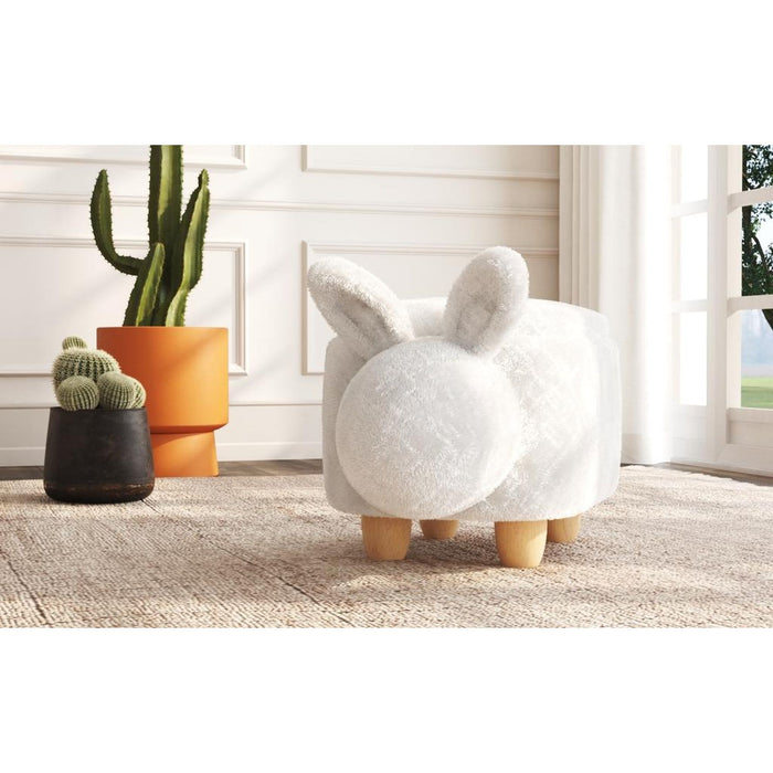 Rabbit Storage Stool in White - Jack’s Furniture and More (Laredo, TX)