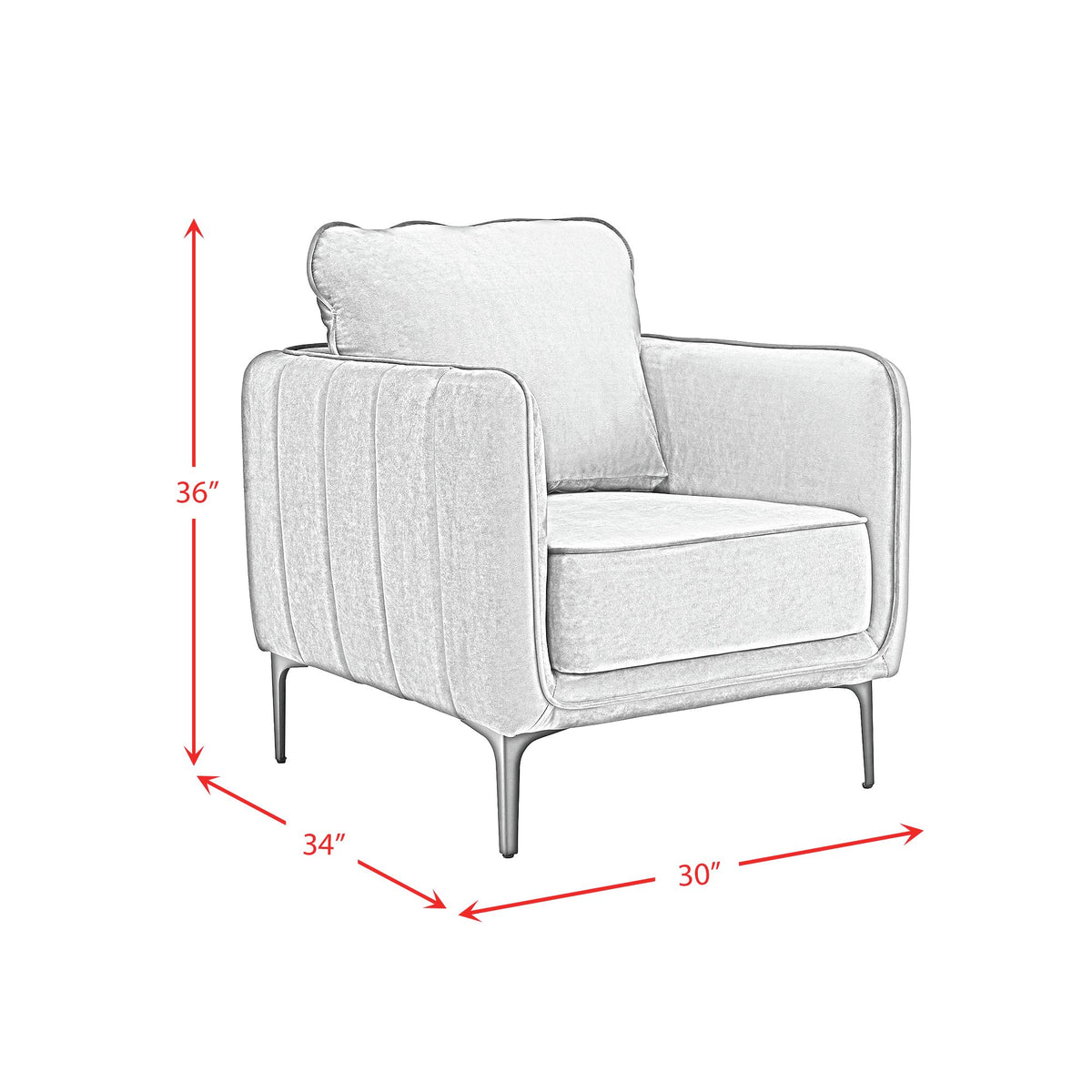 Rae Chair in Lavish 152 Purple Velvet - Jack’s Furniture and More (Laredo, TX)
