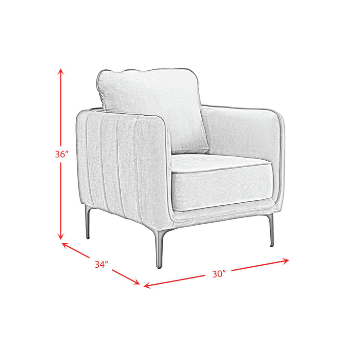 Rae Chair in Lavish 152 Red Velvet - Jack’s Furniture and More (Laredo, TX)