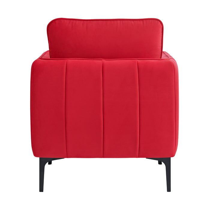 Rae Chair in Lavish 152 Red Velvet - Jack’s Furniture and More (Laredo, TX)