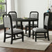 Ridgemont Dining Side Chair with Grey Fabric in Black with Grain (2 Per Carton) - Jack’s Furniture and More (Laredo, TX)