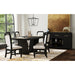 Ridgemont Rectangular Dining Table in Black with Grain - Jack’s Furniture and More (Laredo, TX)