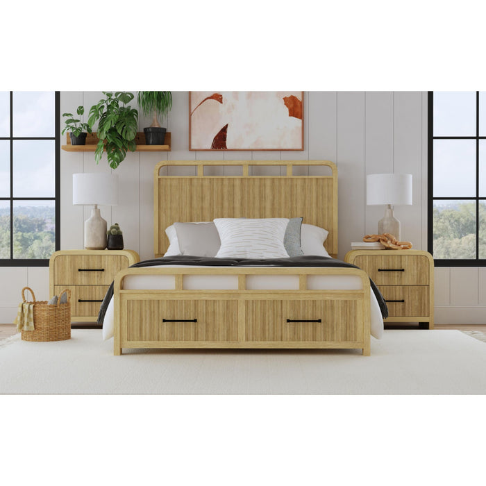 Ridgemont 2-Drawer Nightstand with USB in Natural - Jack’s Furniture and More (Laredo, TX)