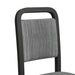 Ridgemont Dining Side Chair with Grey Fabric in Black with Grain (2 Per Carton) - Jack’s Furniture and More (Laredo, TX)