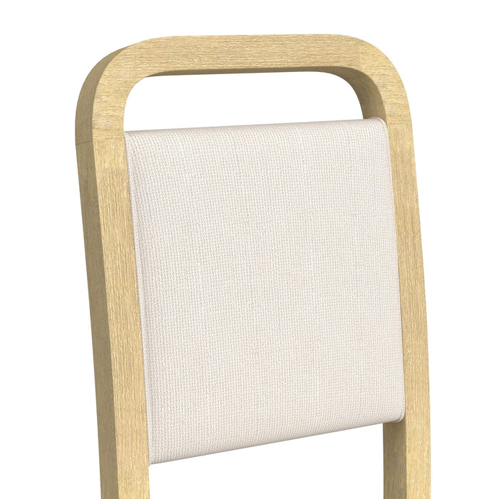 Ridgemont Dining Side Chair with White Fabric in Natural (2 Per Carton) - Jack’s Furniture and More (Laredo, TX)