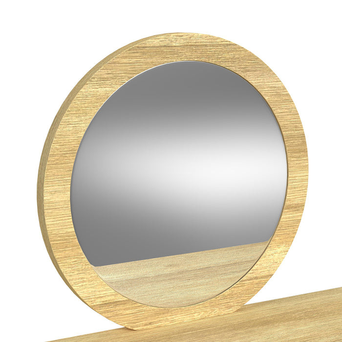 Ridgemont Dressing Table and Mirror in Natural - Jack’s Furniture and More (Laredo, TX)