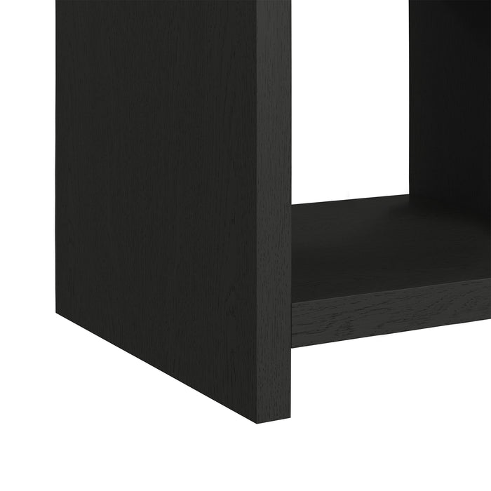 Ridgemont End Table with USB in Black with Grain - Jack’s Furniture and More (Laredo, TX)