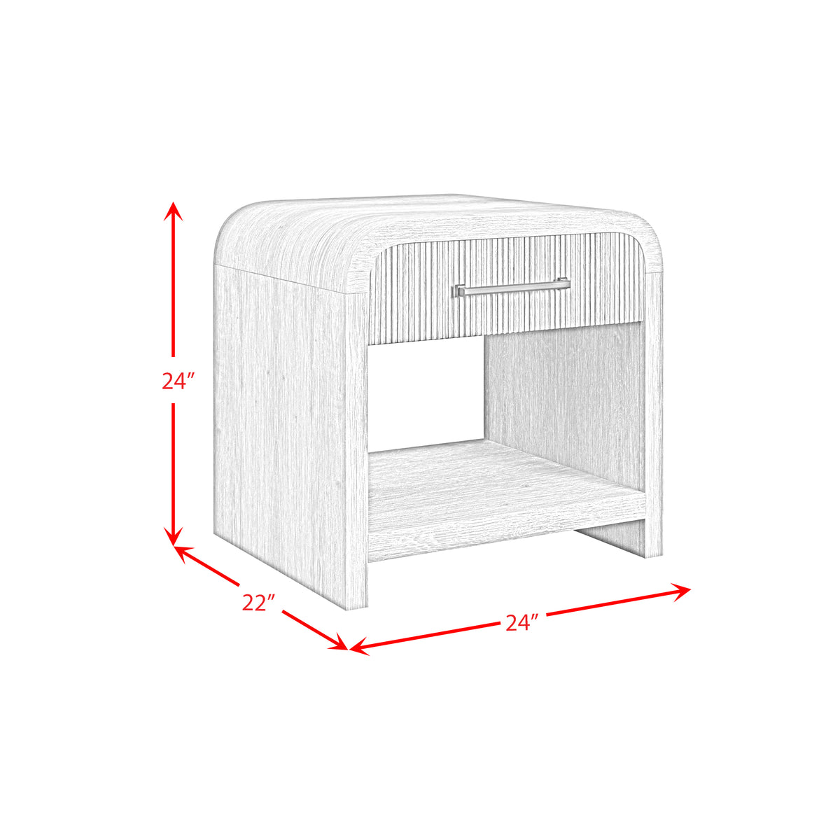 Ridgemont End Table with USB in Black with Grain - Jack’s Furniture and More (Laredo, TX)