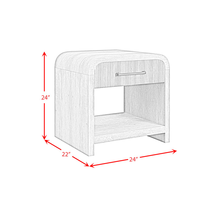 Ridgemont End Table with USB in Black with Grain - Jack’s Furniture and More (Laredo, TX)
