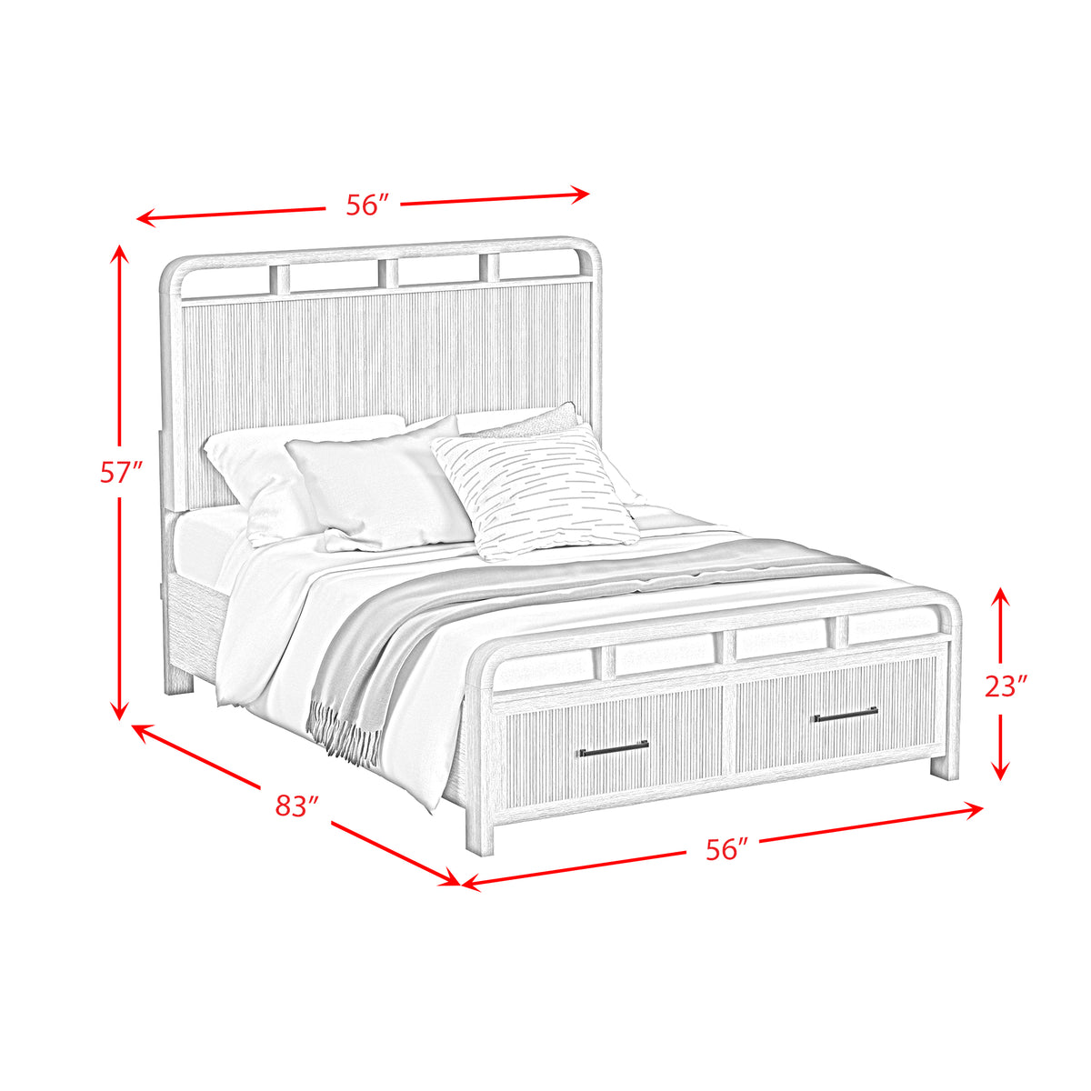 Ridgemont Storage Bedroom Set in Black with Grain - Jack’s Furniture and More (Laredo, TX)
