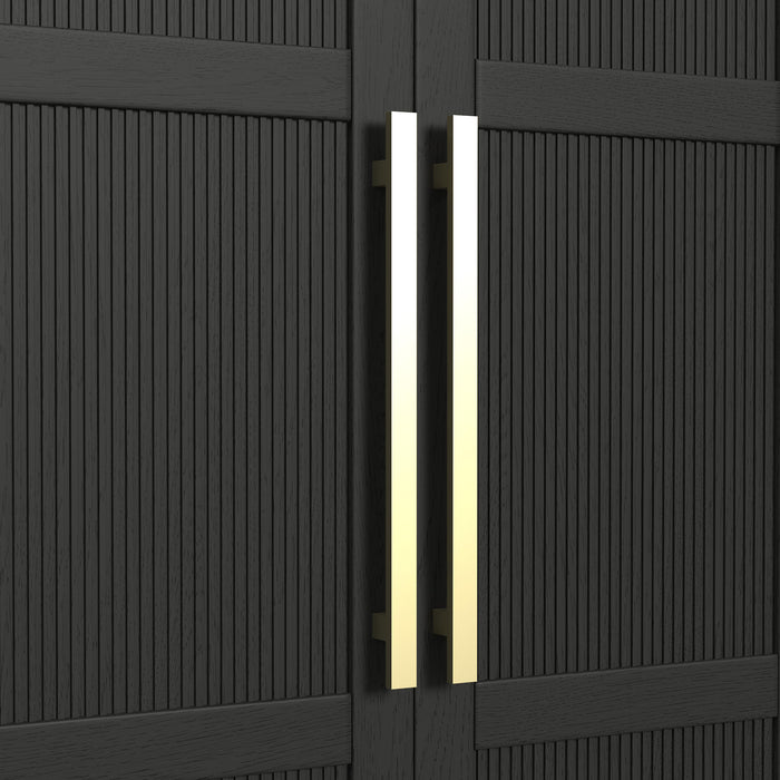 Ridgemont Large Bookcase in Black with Grain - Jack’s Furniture and More (Laredo, TX)