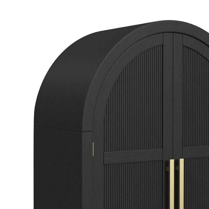 Ridgemont Large Bookcase in Black with Grain - Jack’s Furniture and More (Laredo, TX)