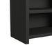 Ridgemont Open Bookcase in Black with Grain - Jack’s Furniture and More (Laredo, TX)