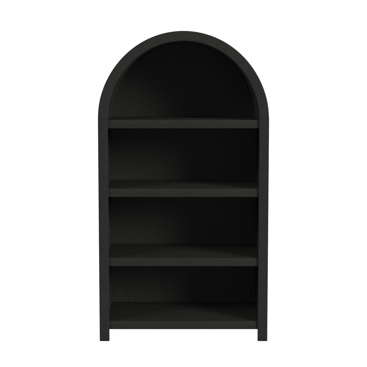 Ridgemont Open Bookcase in Black with Grain - Jack’s Furniture and More (Laredo, TX)