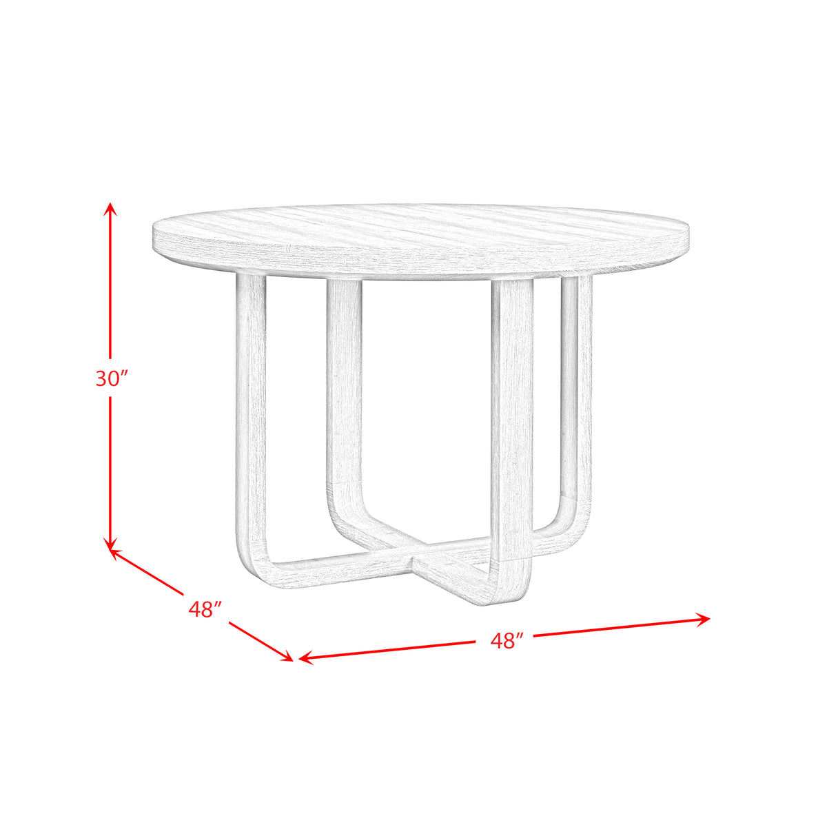 Ridgemont Round Dining Table in Natural - Jack’s Furniture and More (Laredo, TX)