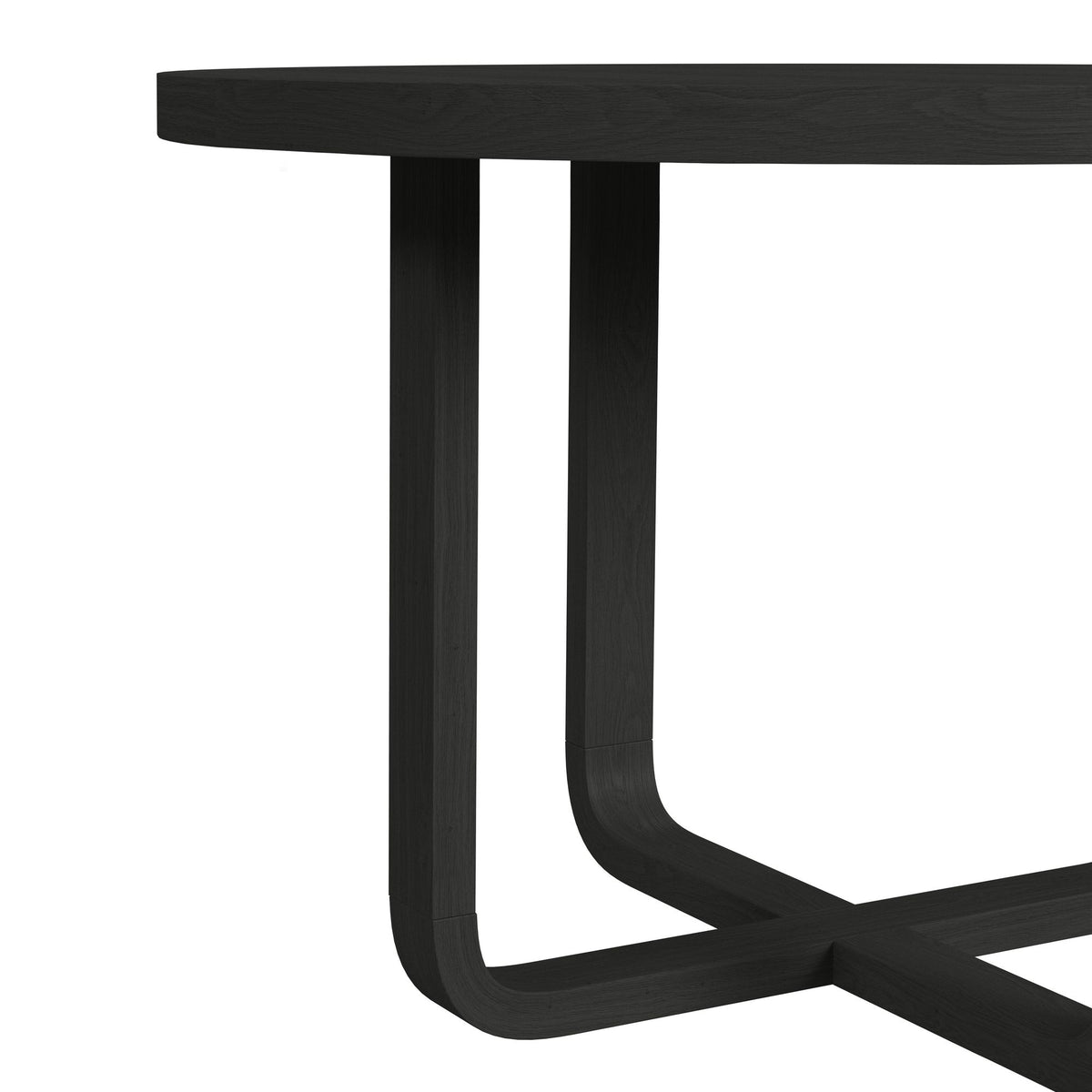 Ridgemont Round Dining Table in Black with Grain - Jack’s Furniture and More (Laredo, TX)