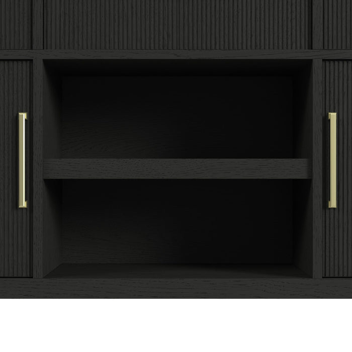 Ridgemont Server in Black with Grain - Jack’s Furniture and More (Laredo, TX)