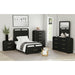 Ridgemont Dresser and Mirror Set in Black with Grain - Jack’s Furniture and More (Laredo, TX)