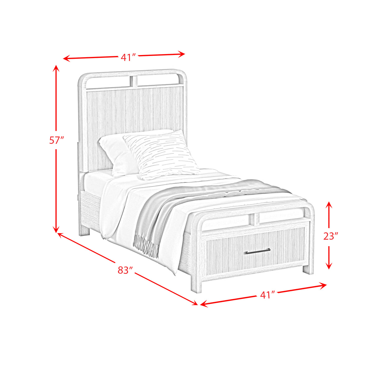 Ridgemont Storage Bedroom Set in Black with Grain - Jack’s Furniture and More (Laredo, TX)