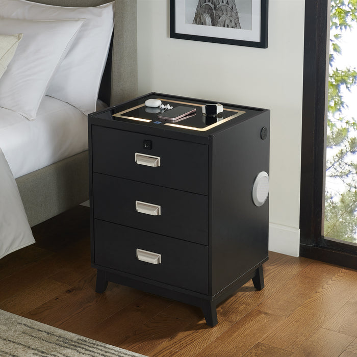 Rio Nightstand with Electronic Features - Jack’s Furniture and More (Laredo, TX)