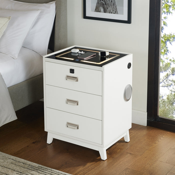 Rio Nightstand with Electronic Features - Jack’s Furniture and More (Laredo, TX)