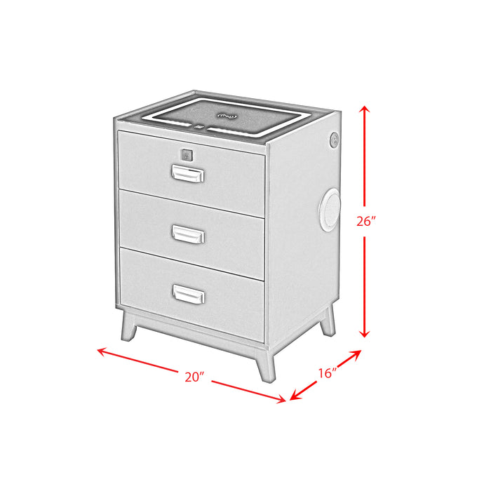 Rio Nightstand with Electronic Features - Jack’s Furniture and More (Laredo, TX)