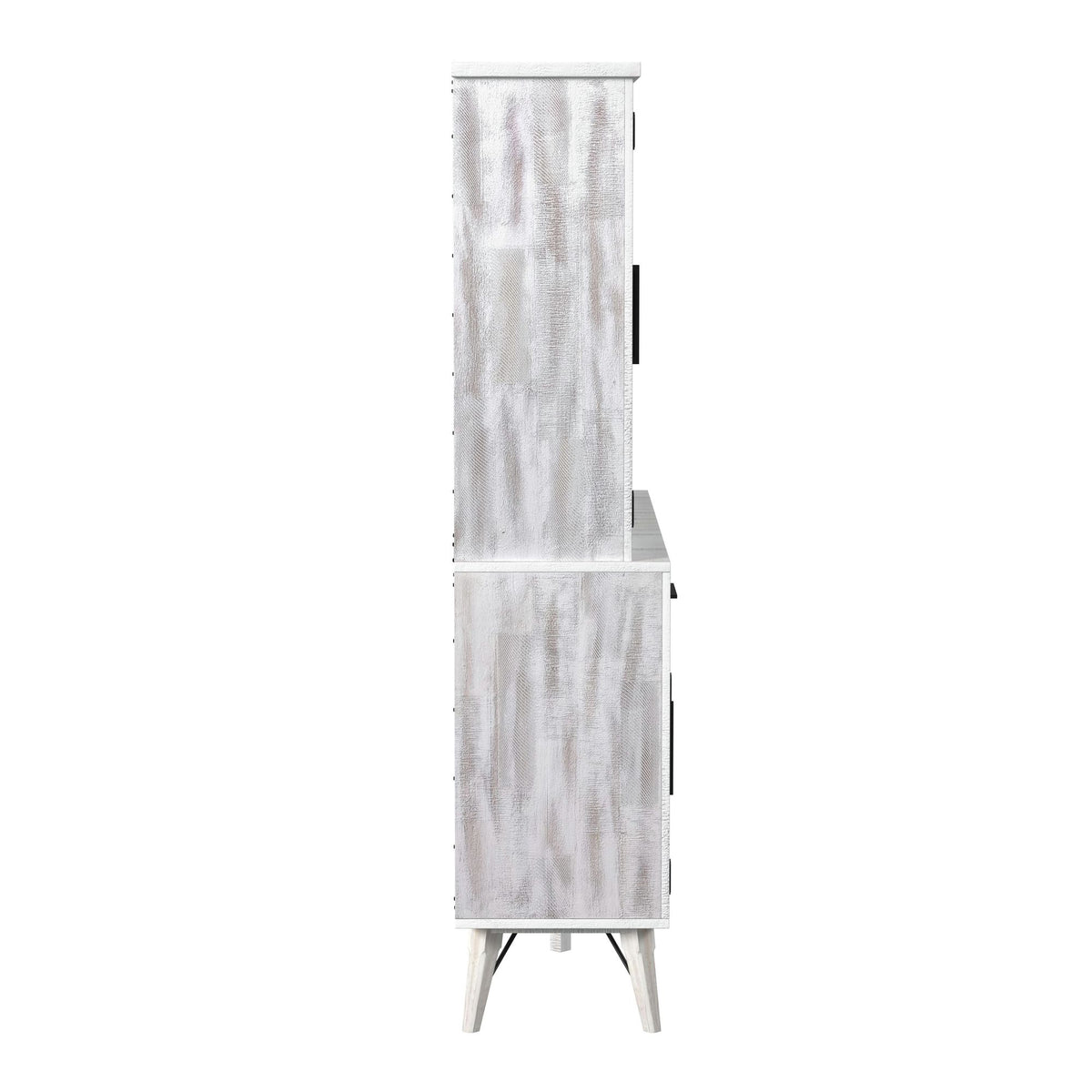 Rogen Rustic Buffet & Hutch with LED in Rustic White