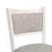 Rogen Rustic Swivel Bar Stool with Grey Fabric in Rustic White (2 Per Carton) - Jack’s Furniture and More (Laredo, TX)