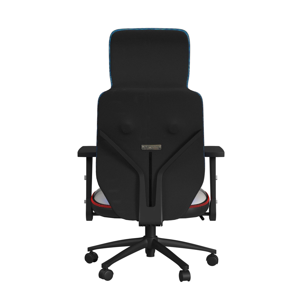 Rollins Gaming Chair with LED and Speaker in Black and Khaki - 3A Packing - Jack’s Furniture and More (Laredo, TX)