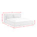 Rosebery UPH Bed with 2 Pillows in Light Grey Corduroy - Jack’s Furniture and More (Laredo, TX)