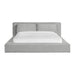 Rosebery UPH Bed with 2 Pillows in Light Grey Corduroy - Jack’s Furniture and More (Laredo, TX)