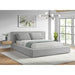 Rosebery UPH Bed with 2 Pillows in Light Grey Corduroy - Jack’s Furniture and More (Laredo, TX)
