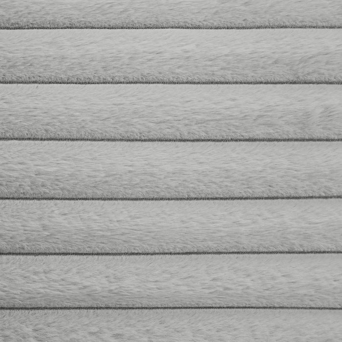 Rosebery UPH Bed with 2 Pillows in Light Grey Corduroy - Jack’s Furniture and More (Laredo, TX)