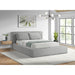 Rosebery UPH Bed with 2 Pillows in Light Grey Corduroy - Jack’s Furniture and More (Laredo, TX)