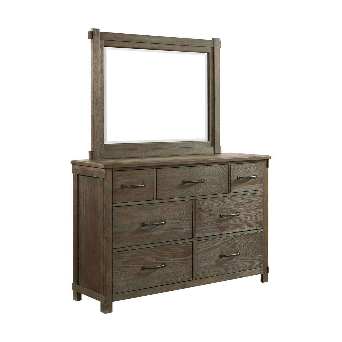 Scott 7-Drawer Dresser with Mirror Set - Jack’s Furniture and More (Laredo, TX)