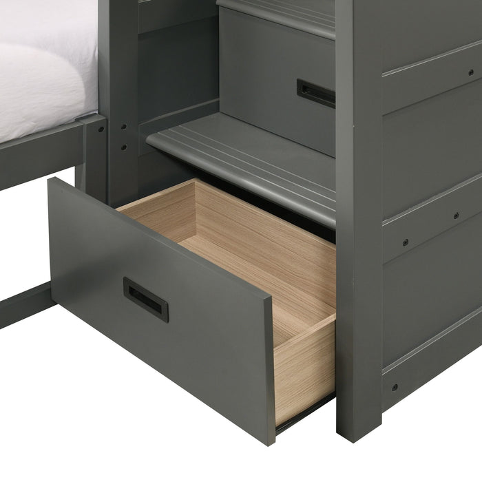 Sami Over Step Bunk with Right HB - Jack’s Furniture and More (Laredo, TX)