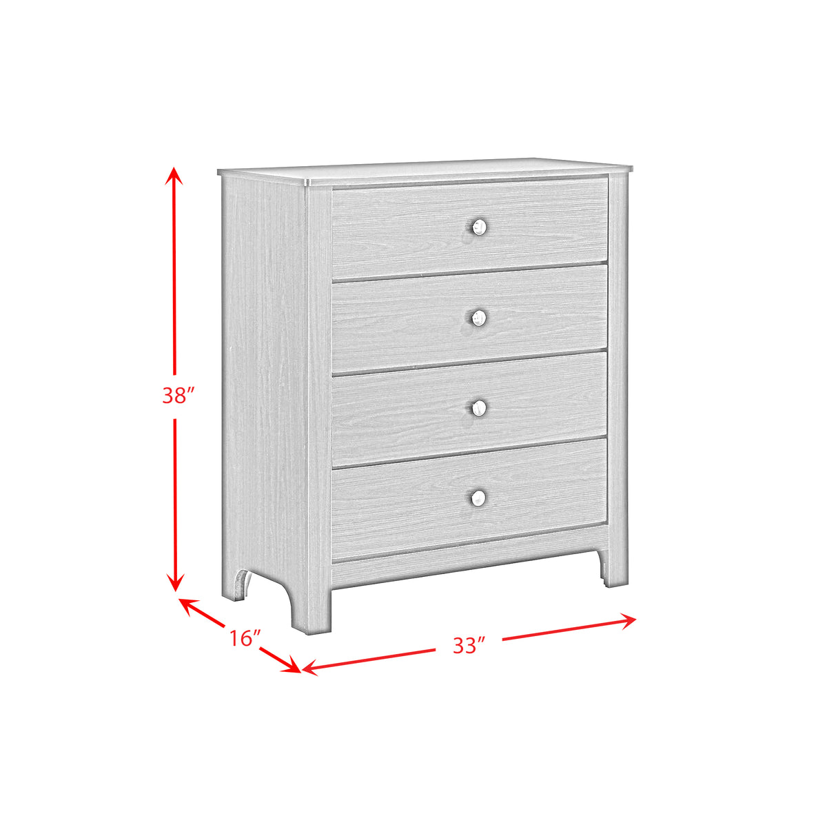 Sami Youth 4-Drawer Chest - Jack’s Furniture and More (Laredo, TX)