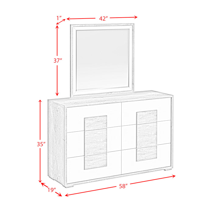 San Matteo Bedroom Set with LED - Jack’s Furniture and More (Laredo, TX)