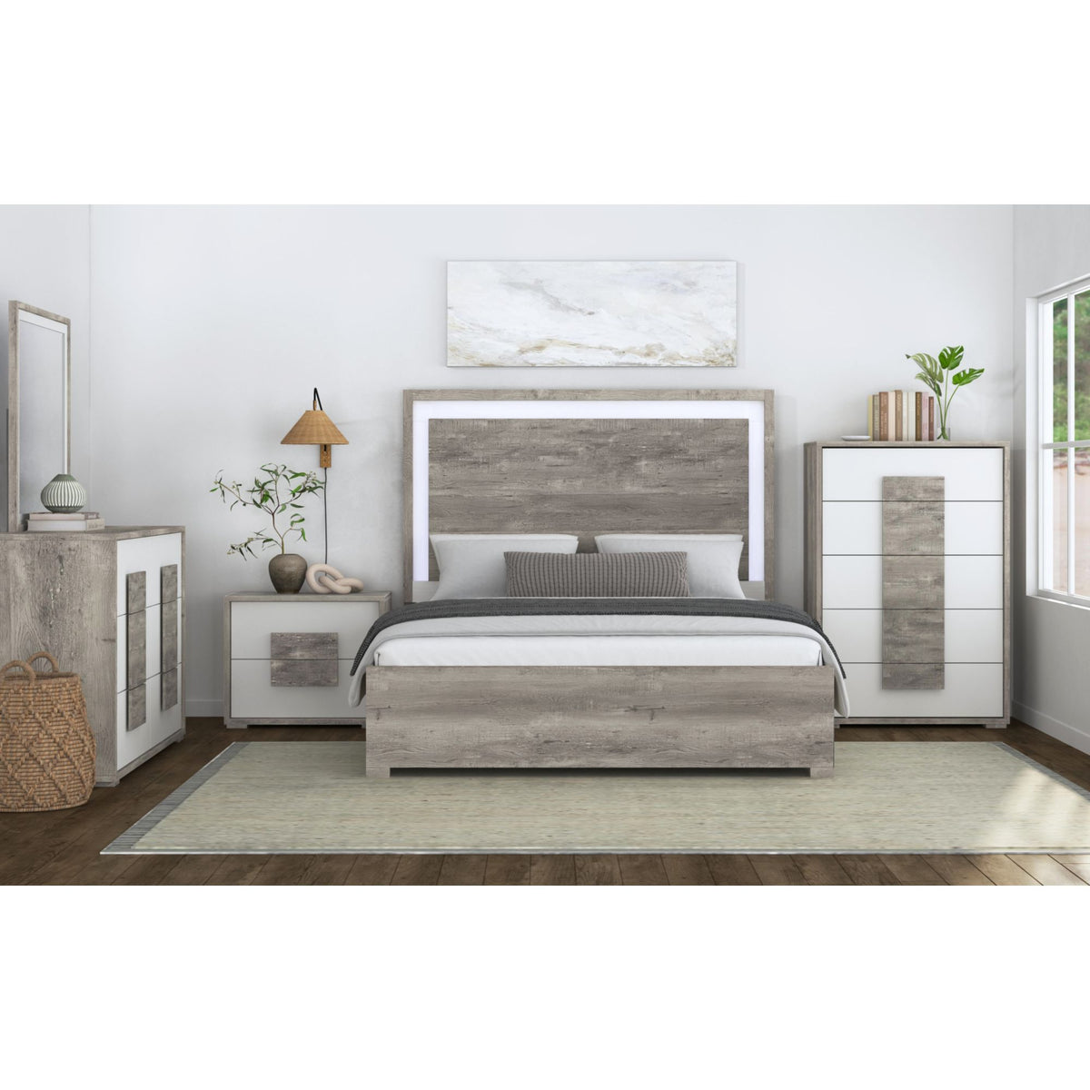 San Matteo 6-Drawer Dresser in Dual Tone - Jack’s Furniture and More (Laredo, TX)