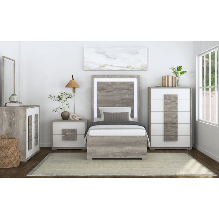 San Matteo Bedroom Set with LED - Jack’s Furniture and More (Laredo, TX)