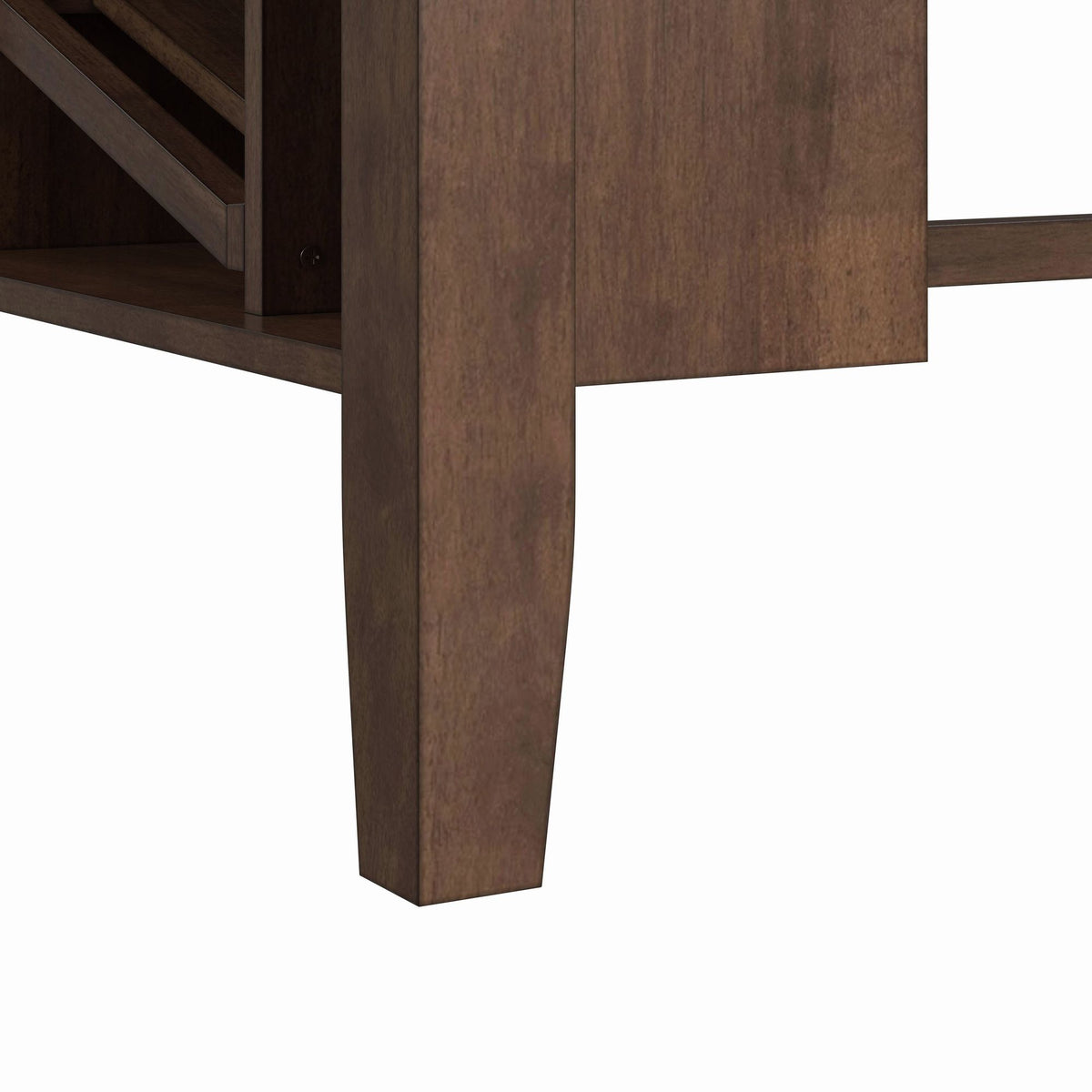Santa Barbara Kitchen Island & 2 Counter Stools with Dark Grey Fabric in Walnut - Jack’s Furniture and More (Laredo, TX)