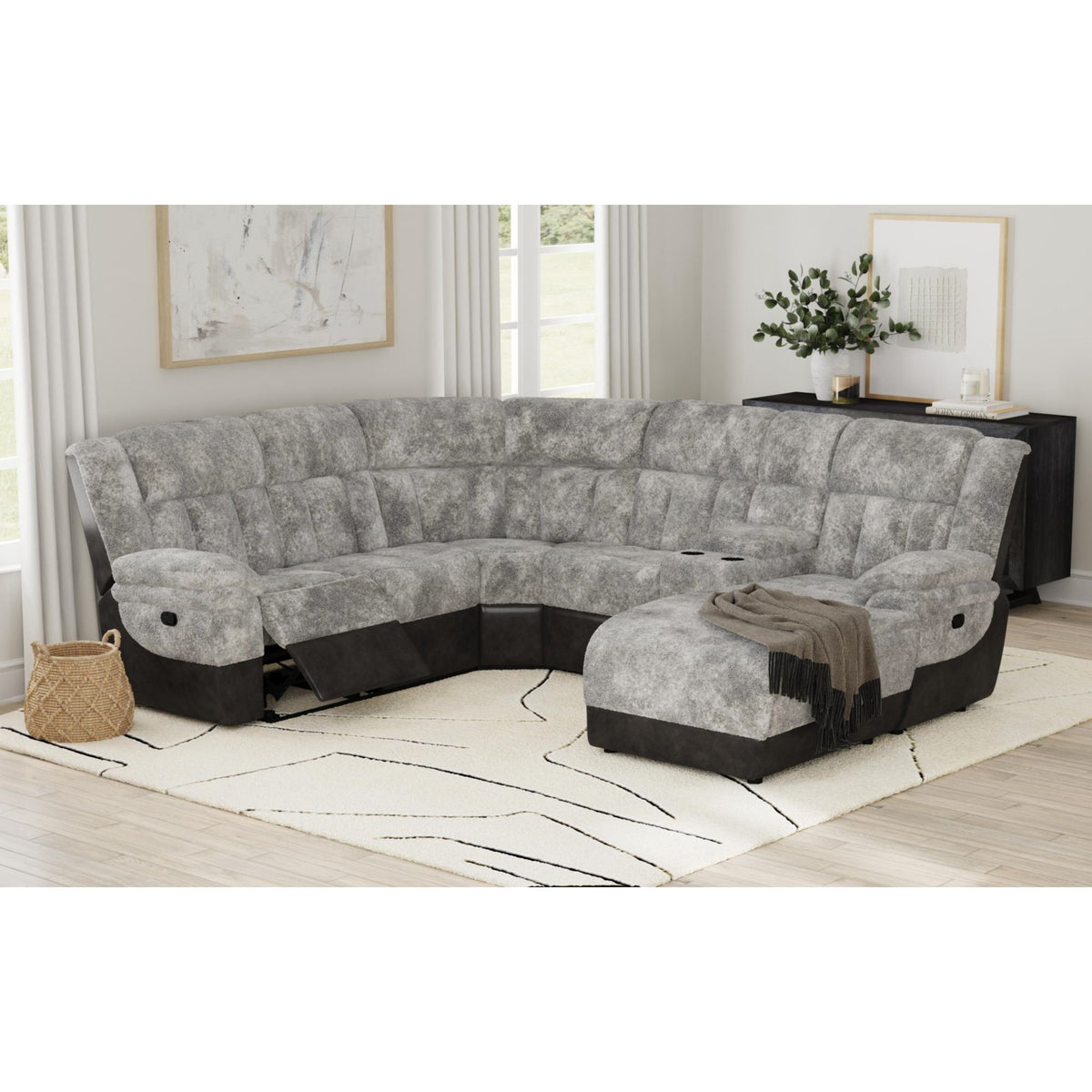Santorini Console in Dillon/Shire Grey - Jack’s Furniture and More (Laredo, TX)