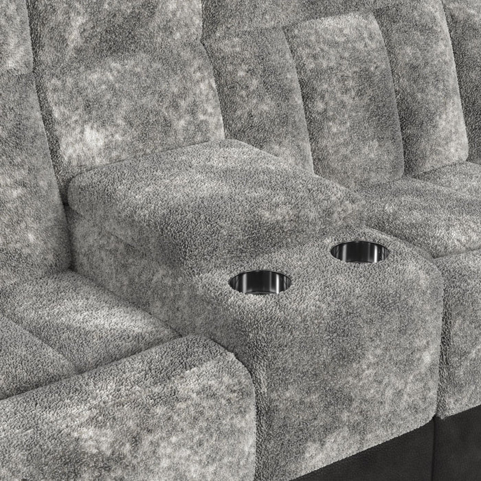 Santorini RHF Power Motion Recliner in Dillon/Shire Grey - Jack’s Furniture and More (Laredo, TX)