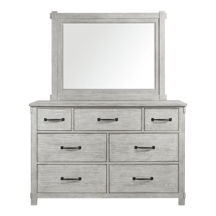 Scott Dresser & Mirror Set White Finish - Jack’s Furniture and More (Laredo, TX)