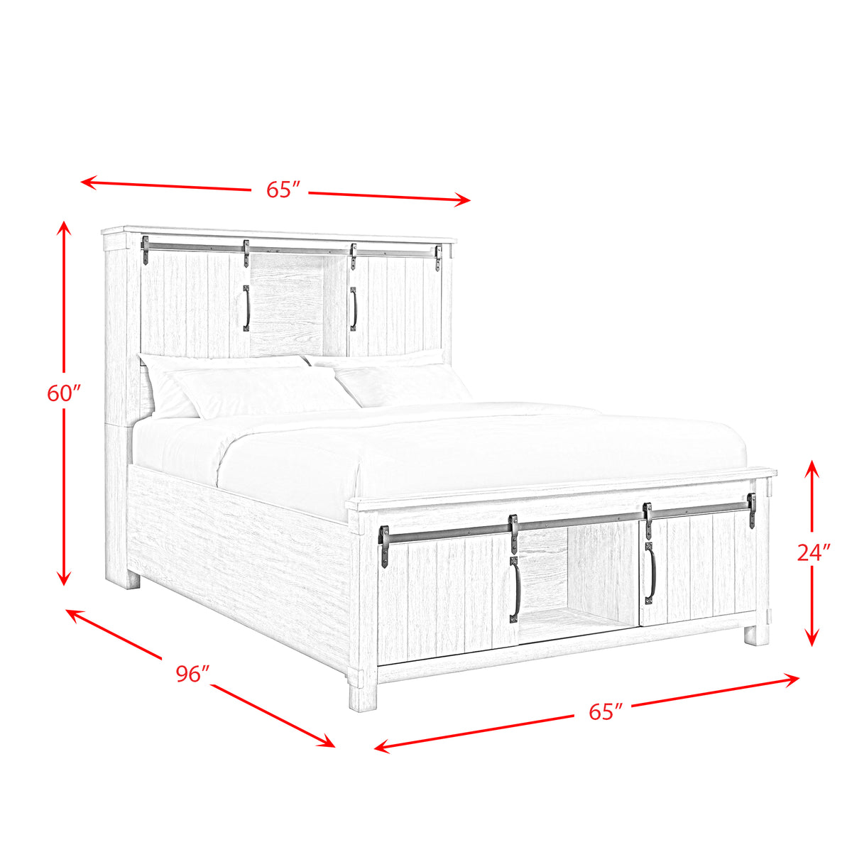Scott Platform Storage Bedroom Set