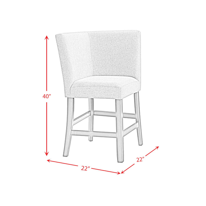 Seneca Counter Height Dining Set in Brown-Table and Four Chairs - Jack’s Furniture and More (Laredo, TX)